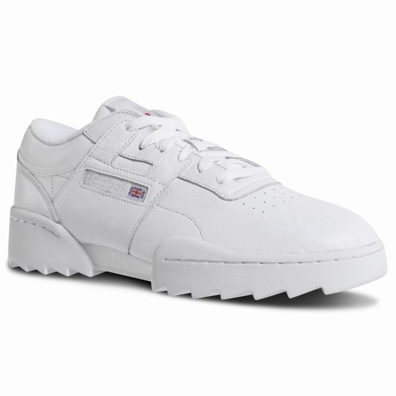 Tenisi Reebok Workout Ripple Og Dama Albi/Gri/Rosii Romania MJ3553PU